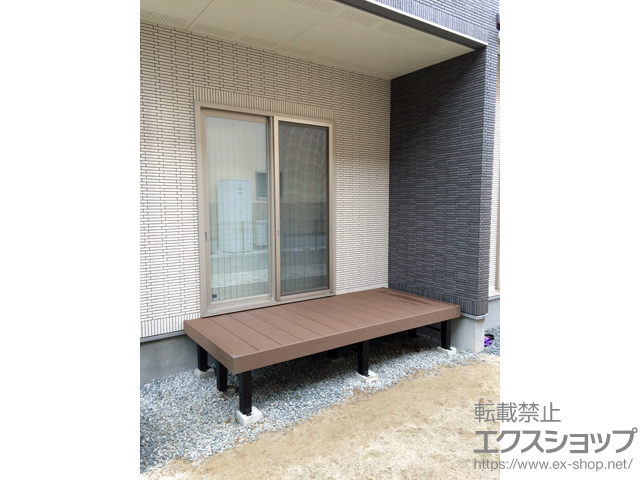 福島県須賀川市ののウッドデッキ マージウッドデッキ 施工例