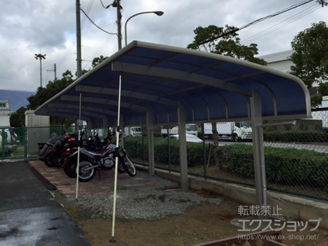 兵庫県神戸市ののカーポート プレシオスポート アルファ 縦連棟用セット 積雪〜20cm対応 施工例