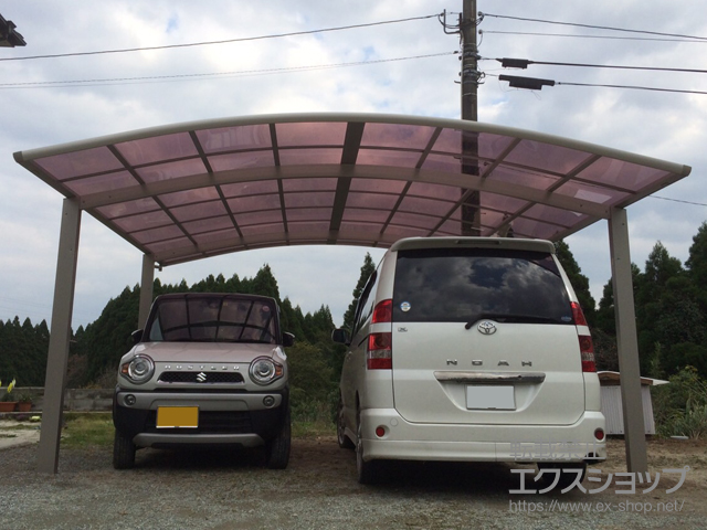 熊本県玉名郡南関町ののカーポート レイナツインポートグラン　積雪〜20cm対応 施工例