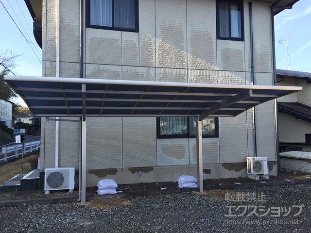 香川県高松市ののカーポート プレシオスポート 積雪〜20cm対応 施工例