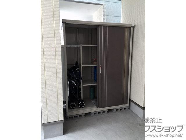 大阪府大阪市のの物置・屋外倉庫 グランプレステージジャスト（M-156AT WB） 施工例