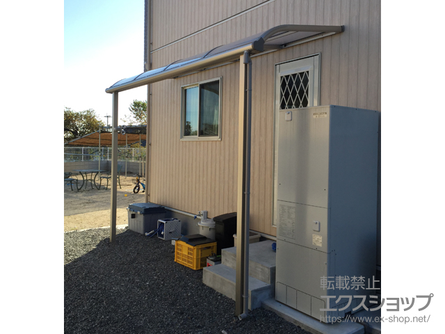 熊本県玉名市ののテラス屋根 プレシオステラス R型 テラスタイプ 単体 積雪〜20cm対応 施工例