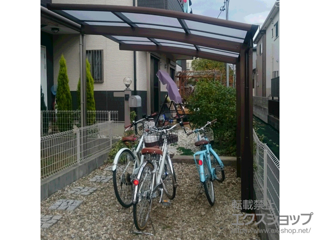 愛知県高浜市ののサイクルポート・駐輪場 プレシオスポート ミニ 積雪〜20cm対応 施工例