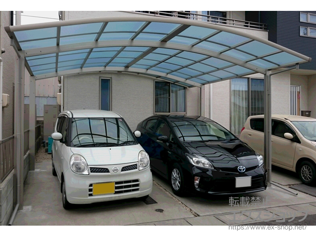 広島県福山市ののカーポート レイナツインポートグラン 積雪〜20cm対応 施工例