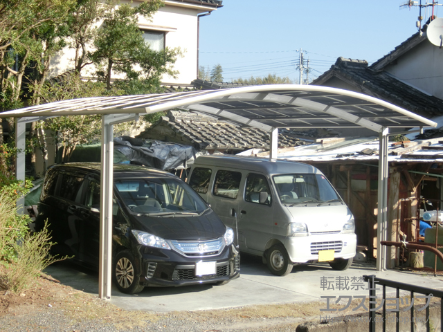 鹿児島県薩摩川内市ののカーポート レイナツインポートグラン　積雪〜20cm対応 施工例