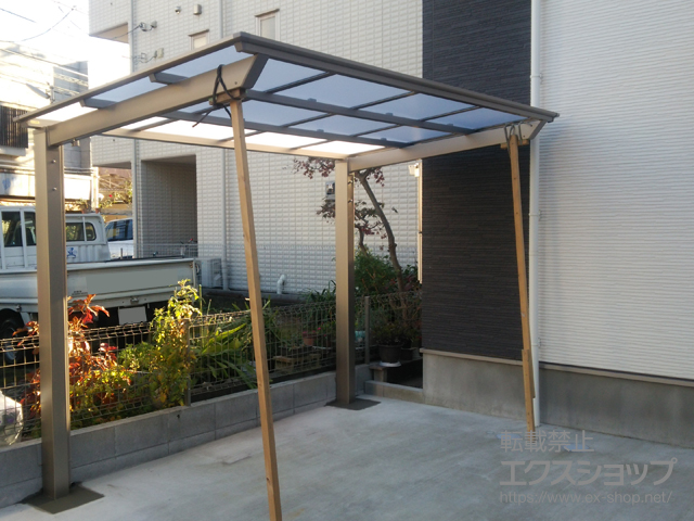 千葉県船橋市ののサイクルポート・駐輪場 ネスカFミニ (フラットスタイル) 積雪〜20cm対応 施工例