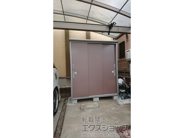 東京都日野市のの物置・屋外倉庫 エスモ 一般型（ESD-1606AGL-MR） 施工例