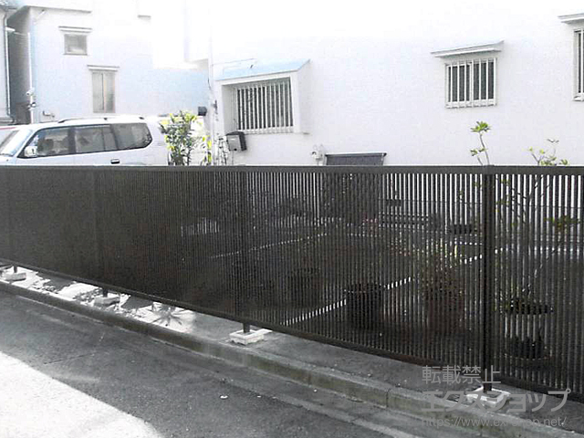 東京都北区ののフェンス・柵 ライシスフェンス2型 フリーポールタイプ 施工例