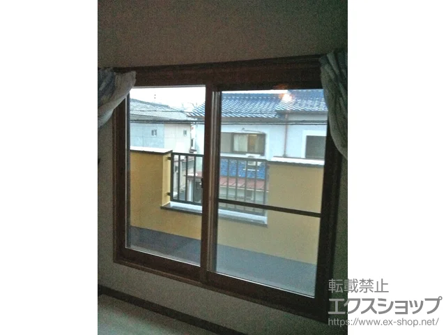 京都府向日市のLIXIL リクシル（トステム）の内窓（二重窓・二重サッシ） インプラス ダストバリア仕様 引違い窓 2枚建 施工例