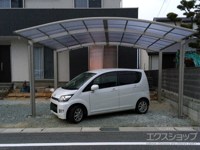 三重県津市ののカーポート レイナツインポートグラン 積雪〜20cm対応 施工例
