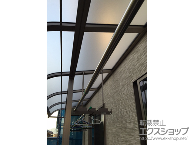 京都府京都市ののバルコニー・ベランダ屋根 スピーネ R型 屋根タイプ 連棟 積雪〜20cm対応 施工例