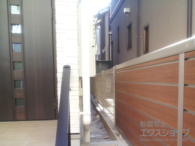 神奈川県横浜市ののフェンス・柵 ハイグリッドフェンスUF8型 フリーポールタイプ 施工例