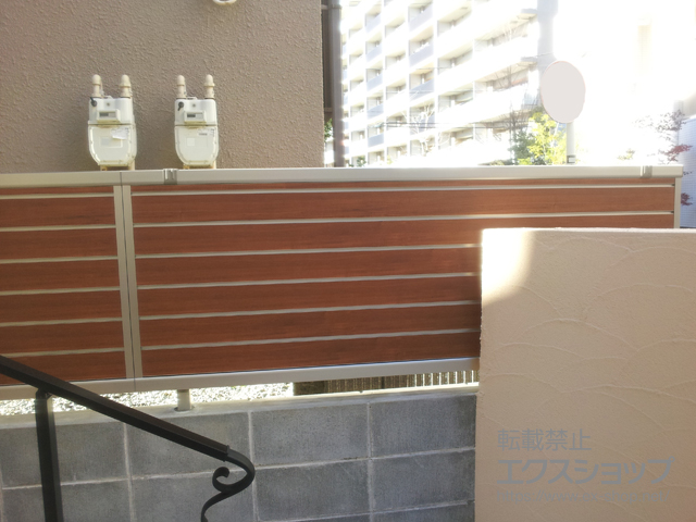 神奈川県横浜市ののフェンス・柵 ルシアスフェンス F02型  自由柱 施工例