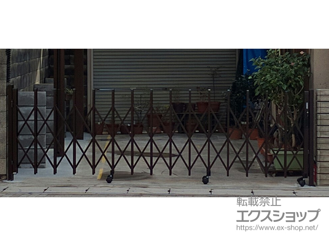 京都府京都市ののカーゲート トリップゲート RB型 ノンレール 片開き 施工例