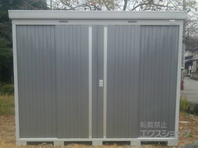 滋賀県長浜市のの物置・屋外倉庫 ネクスタ  一般型（NXN-95H）＋ネクスタ オプション＋雨とい 施工例