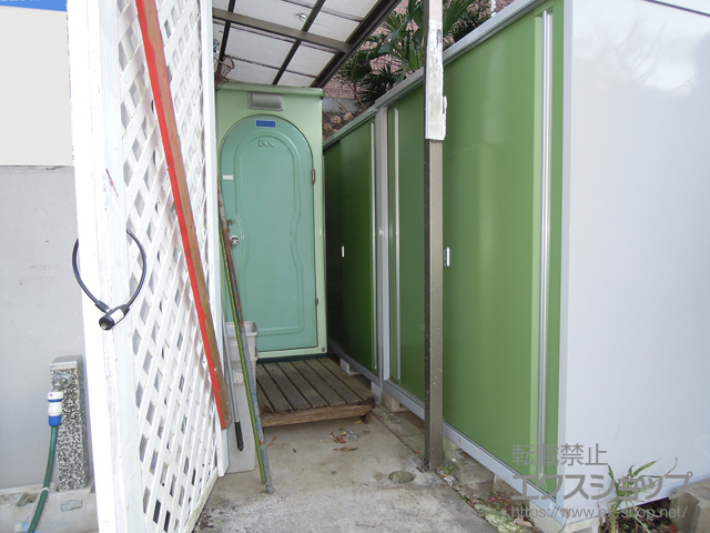 神奈川県横浜市のの物置・屋外倉庫 シンプリー 一般型(MJX-179E-LG) 施工例