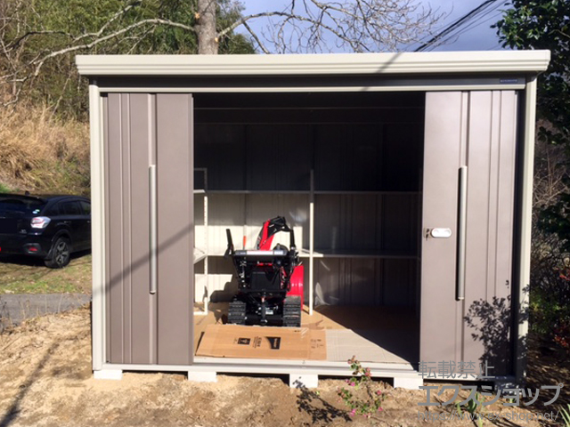 福島県田村郡三春町のの物置・屋外倉庫 Mr.ストックマンダンディ 多雪型 結露減少型 施工例