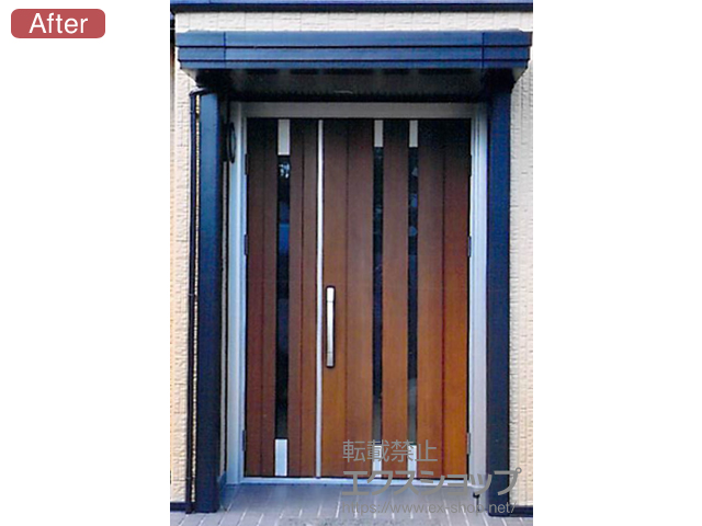 岡山県倉敷市のの玄関ドア ヴェナートRD スマコン電池式（ポケットキー）親子仕様(ポスト無) 断熱D4仕様 S20 右勝手 施工例