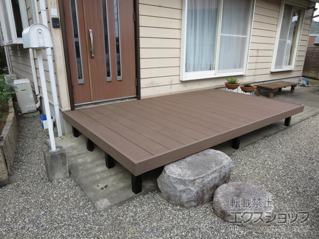 徳島県徳島市ののウッドデッキ マージウッドデッキ 施工例