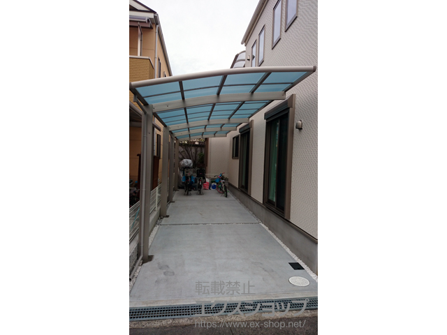 大阪府松原市ののカーポート レイナポートグラン 縦連棟　積雪〜20cm対応 施工例