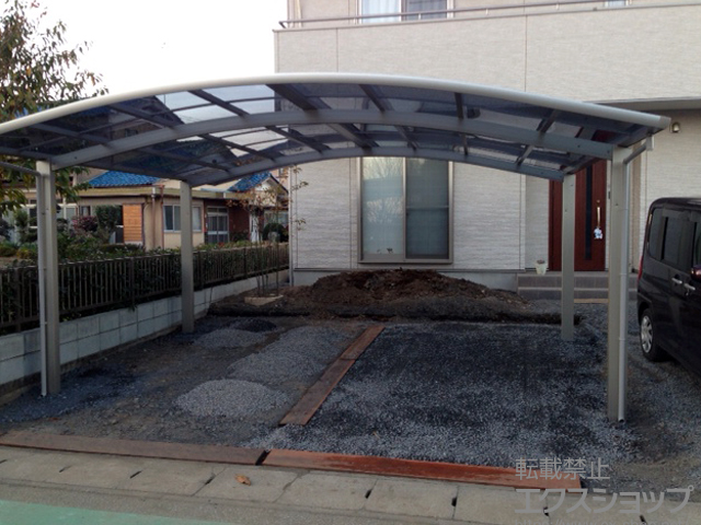 群馬県邑楽郡邑楽町ののカーポート レイナツインポートグラン 積雪〜20cm対応 施工例
