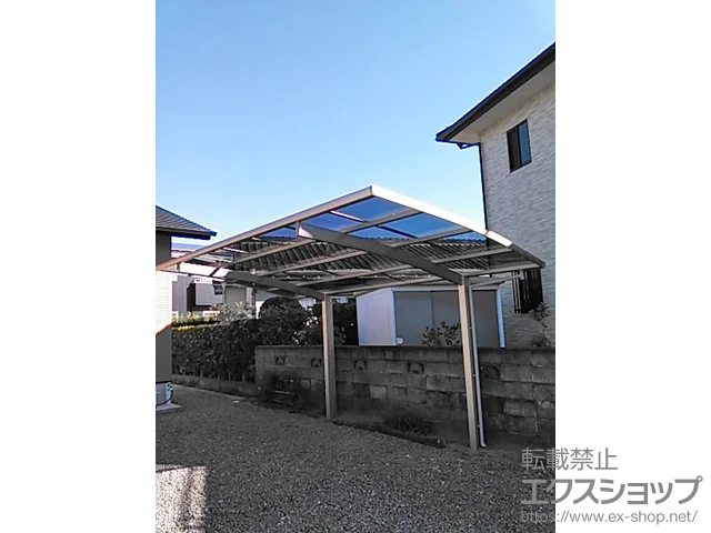 静岡県御前崎市のYKKAPのカーポート レイナポートグラン 積雪～20cm対応 施工例