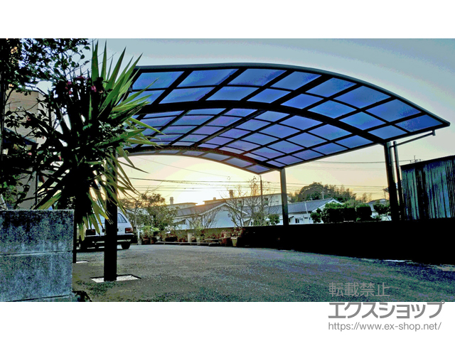 宮崎県東臼杵郡門川町ののカーポート レイナツインポートグラン　積雪〜20cm対応 施工例