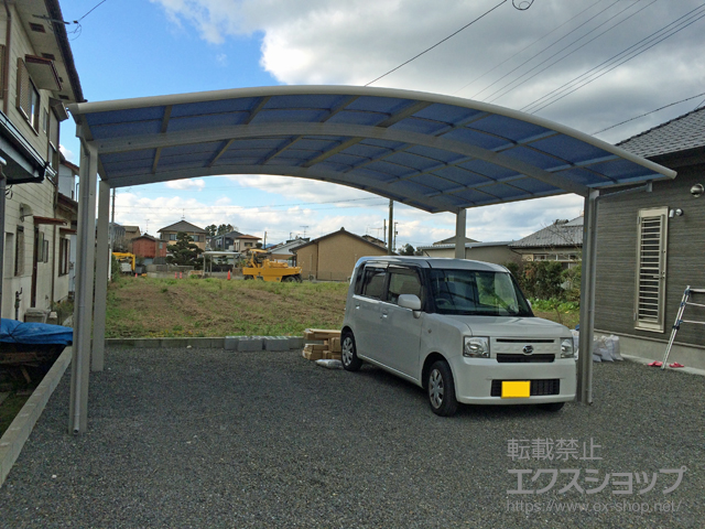宮崎県都城市ののカーポート レイナツインポートグラン　積雪〜20cm対応 施工例