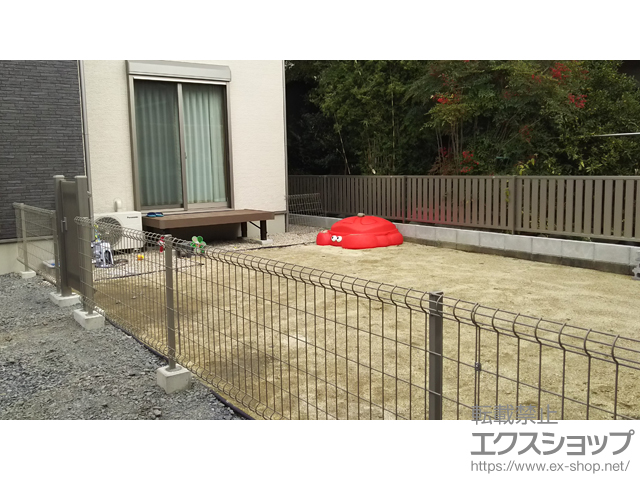 愛知県津島市ののフェンス・柵 ハイグリッドフェンスUF8型 フリーポールタイプ 施工例