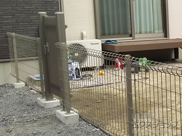 愛知県津島市のの門扉 ハイ千峰 片開き　柱使用 施工例