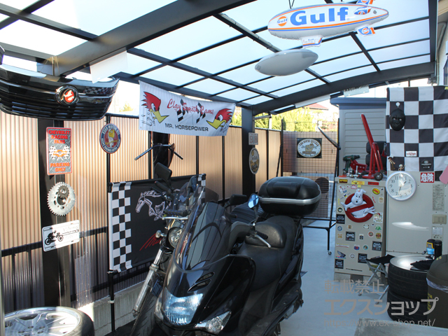 群馬県高崎市ののカーポート ネスカR (ラウンドスタイル) 積雪〜20cm対応 施工例