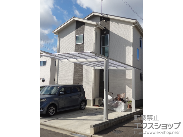 香川県高松市ののカーポート ネスカF (フラットスタイル) 積雪〜20cm対応 施工例
