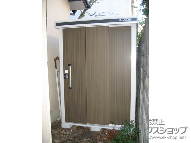 大阪府池田市のの物置・屋外倉庫 エルモ 一般型（LMD-1522-DW） 施工例