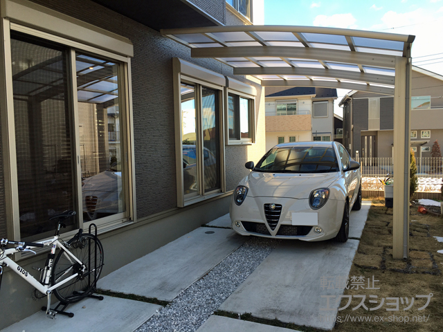 神奈川県相模原市ののカーポート レイナポートグラン50 積雪〜50cm対応 施工例