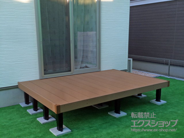 宮城県名取市ののウッドデッキ マージウッドデッキ 施工例