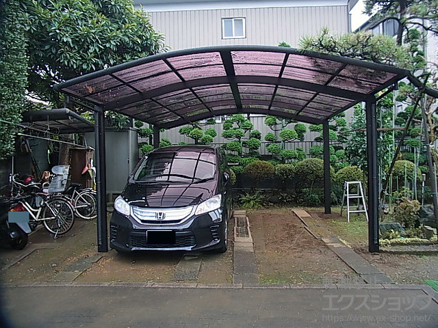 埼玉県ふじみ野市ののサイクルポート・駐輪場 レイナツインポートグラン　積雪〜20cm対応 施工例