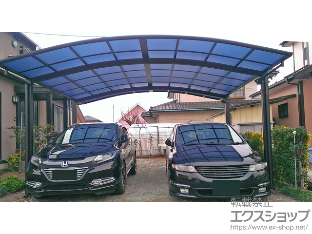 宮城県柴田郡柴田町ののカーポート レイナツインポートグラン　積雪〜20cm対応 施工例