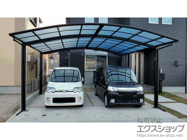 広島県広島市ののカーポート レイナツインポートグラン 積雪〜20cm対応 施工例