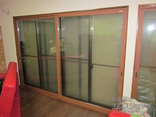 富山県富山市のの二重窓（内窓）、玄関ドア インプラス ダストバリア仕様 引違い窓 2枚建 施工例