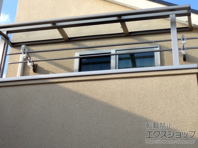 神奈川県横浜市ののバルコニー・ベランダ屋根 スピーネ R型 屋根タイプ 単体 積雪〜20cm対応 施工例