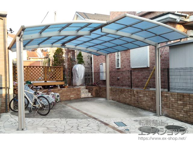 神奈川県厚木市ののカーポート レイナポートグラン M合掌　積雪〜20cm対応 施工例