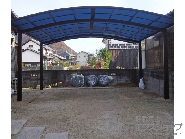 岡山県岡山市ののカーポート レイナツインポートグラン　積雪〜20cm対応 施工例