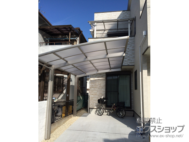 大阪府泉大津市ののカーポート レイナポートグラン　積雪〜20cm対応 施工例