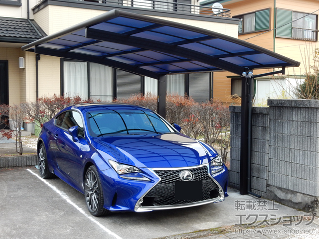 栃木県鹿沼市ののカーポート プレシオスポート 積雪〜20cm対応 施工例