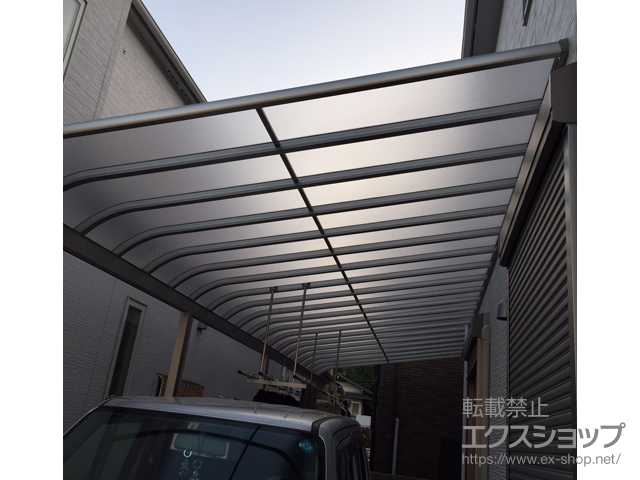 福岡県北九州市ののテラス屋根 ヴェクターテラス R型 テラスタイプ 三連棟 積雪〜20cm対応 施工例