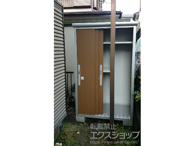 神奈川県藤沢市のの物置・屋外倉庫 エスモ 一般型（ESD-1206AGL-WB） 施工例