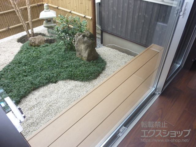 群馬県安中市ののウッドデッキ 樹ら楽ステージ 施工例