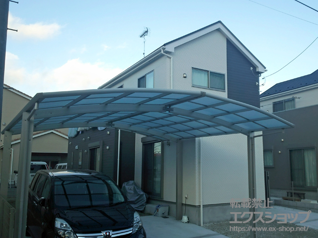 千葉県茂原市ののカーポート レイナポートグラン M合掌　積雪〜20cm対応 施工例