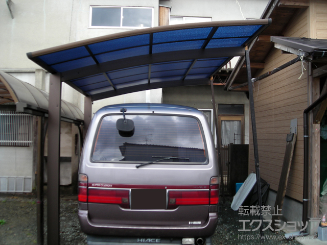 熊本県菊池市ののカーポート プレシオスポート 積雪〜20cm対応 施工例