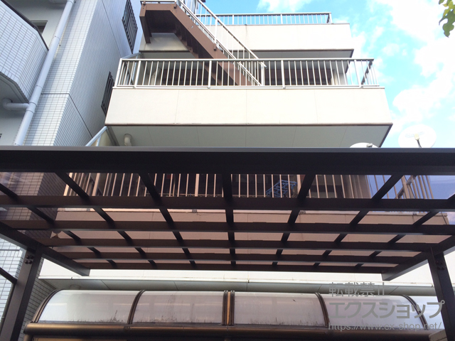 愛知県名古屋市ののテラス屋根 セパーネ テラスタイプ 単体 積雪〜20cm対応 施工例